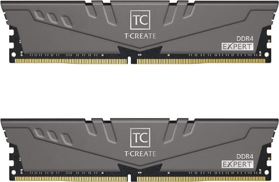  Зображення Модуль пам`яті DDR4 2x8GB/3200 Team T-Create Expert Gray (TTCED416G3200HC16FDC01) 